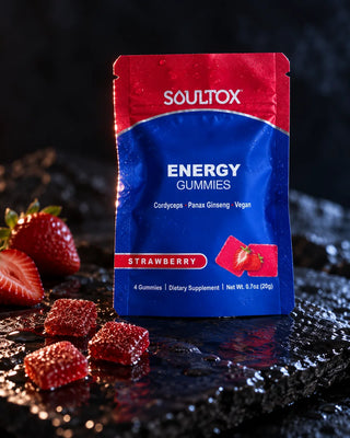 Energy Gummies — pouch with loose gummies