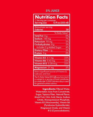 Watermelon Splash — nutrition facts and ingredients