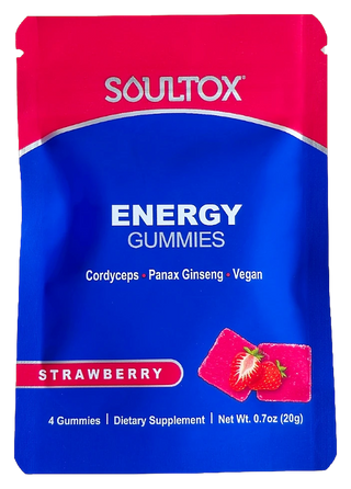 Energy Gummies — pouch, front